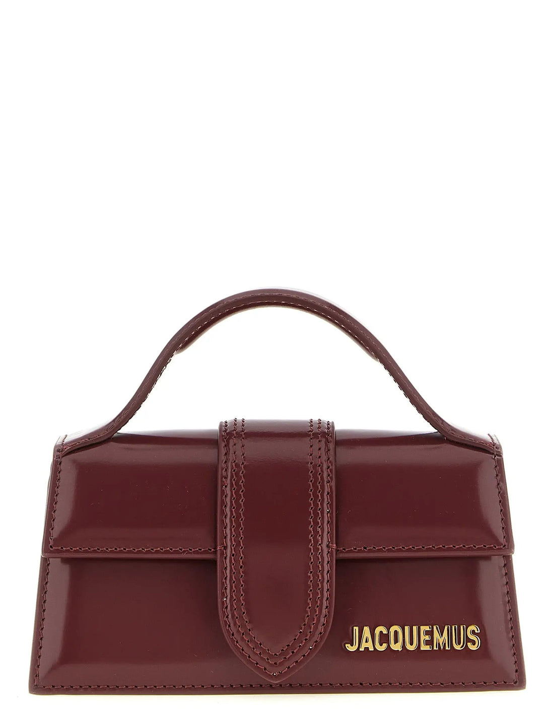 Jacquemus Sample Sale | Jacquemus Bordeaux Calfskin Handbag - | Designer outlet