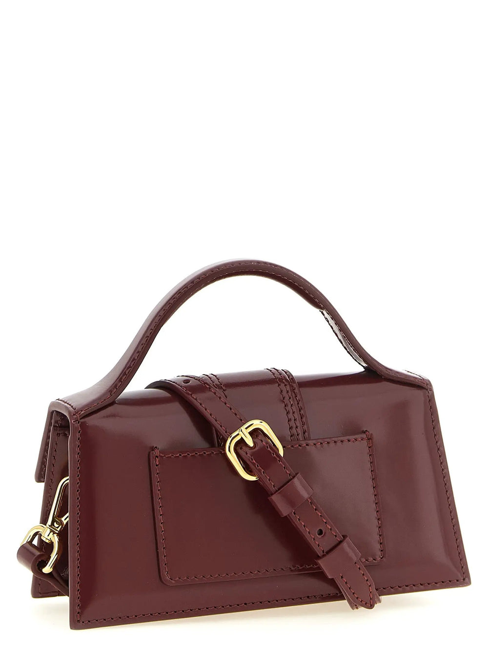 Jacquemus Sample Sale | Jacquemus Bordeaux Calfskin Handbag - | Designer outlet