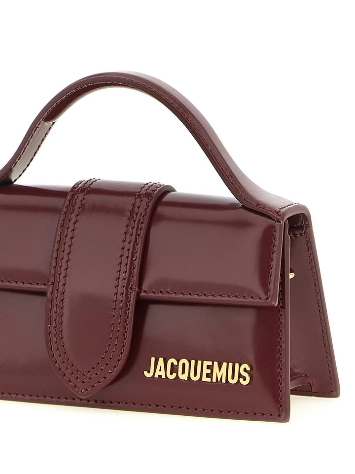 Jacquemus Sample Sale | Jacquemus Bordeaux Calfskin Handbag - | Designer outlet