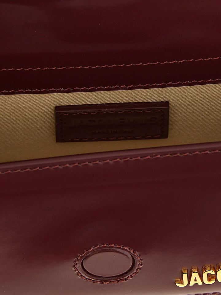 Jacquemus Sample Sale | Jacquemus Bordeaux Calfskin Handbag - | Designer outlet