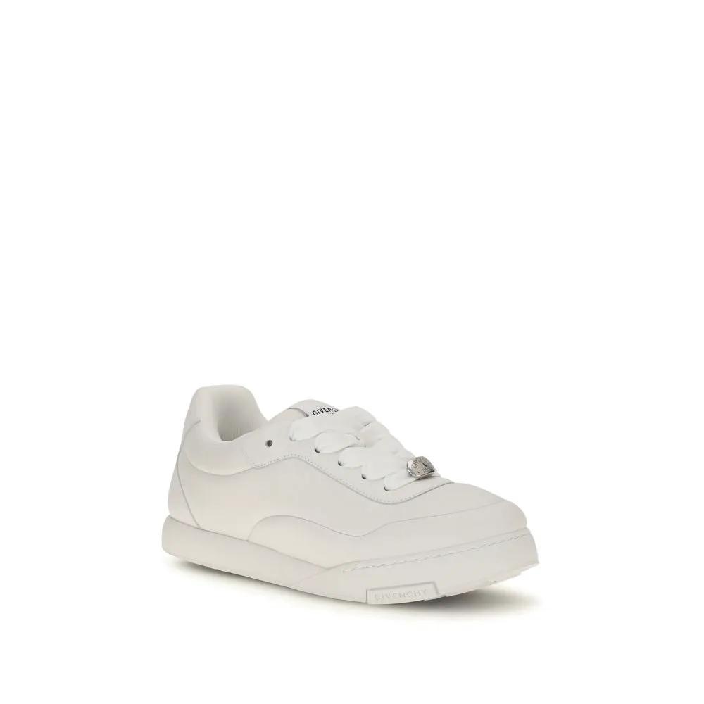 Givenchy Sample Sale | Givenchy White Calf Leather Bos Taurus Sneakers - | Designer outlet