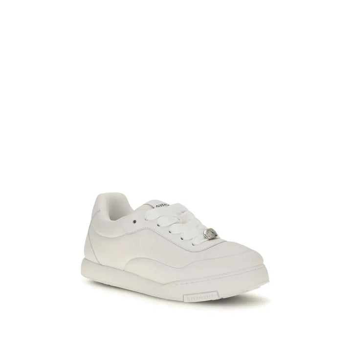 Givenchy Sample Sale | Givenchy White Calf Leather Bos Taurus Sneakers - | Designer outlet