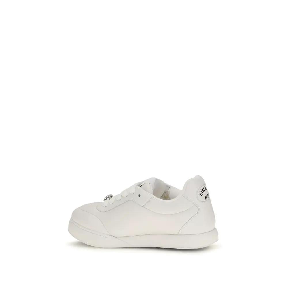 Givenchy Sample Sale | Givenchy White Calf Leather Bos Taurus Sneakers - | Designer outlet