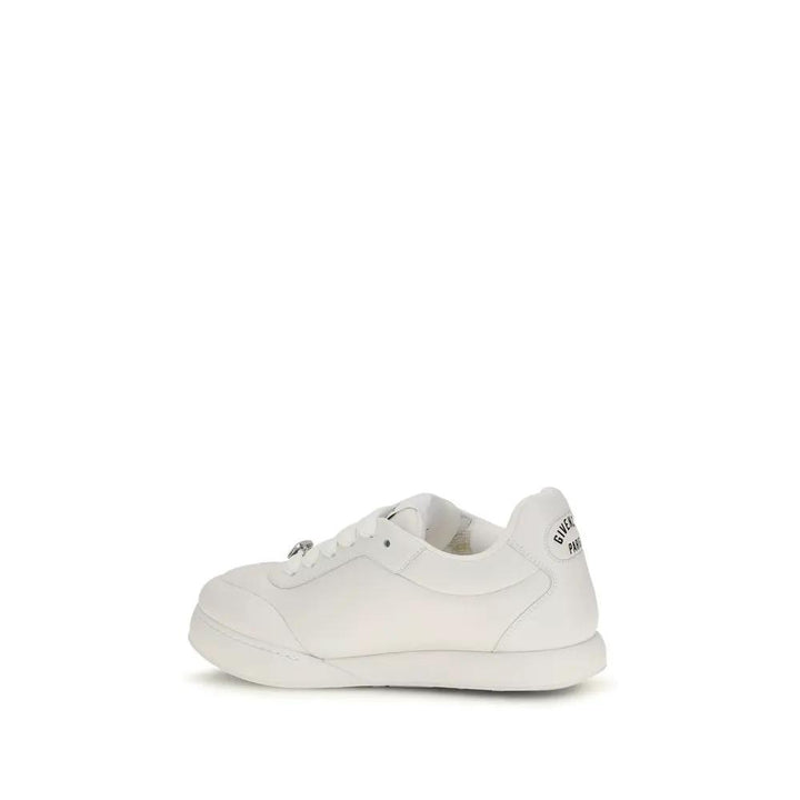 Givenchy Sample Sale | Givenchy White Calf Leather Bos Taurus Sneakers - | Designer outlet