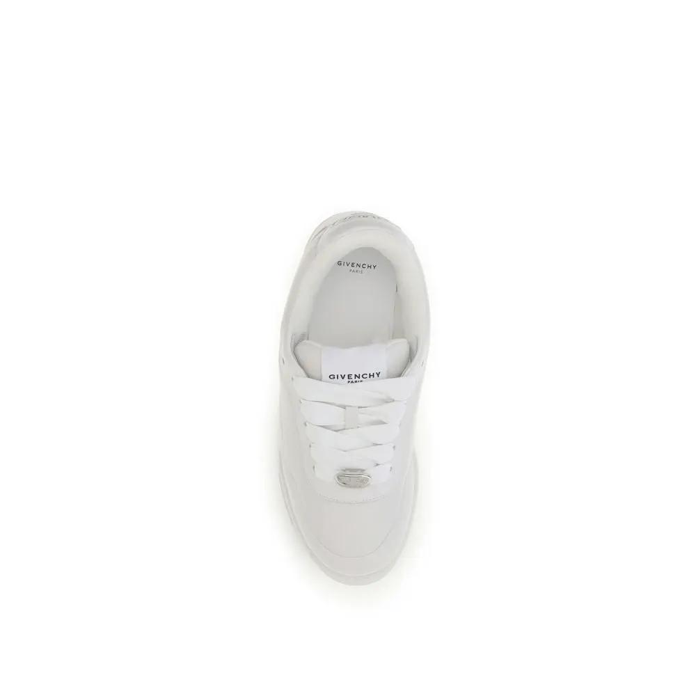 Givenchy Sample Sale | Givenchy White Calf Leather Bos Taurus Sneakers - | Designer outlet