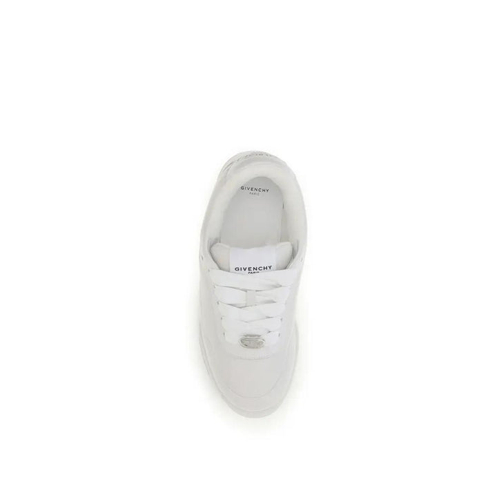 Givenchy Sample Sale | Givenchy White Calf Leather Bos Taurus Sneakers - | Designer outlet