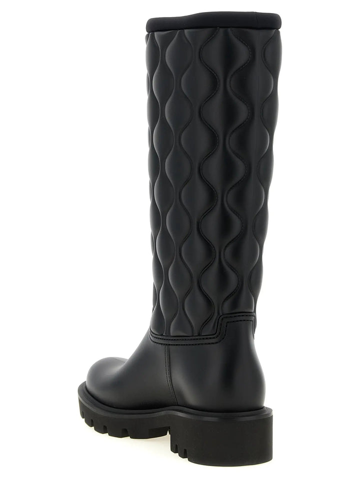 Moncler Sample Sale | Moncler Black Pvc Over The Knee - | Designer outlet