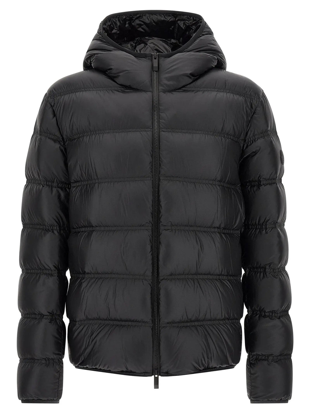 Moncler Sample Sale | Moncler Black Polyamide Full-Length Jacket - | Designer outlet