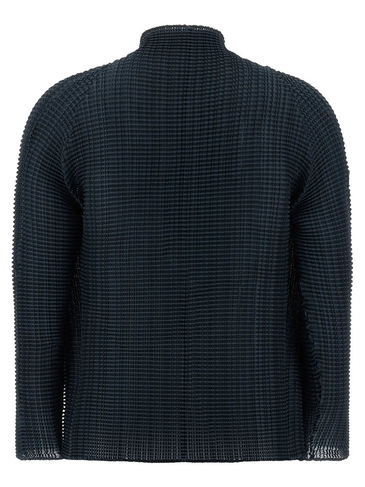 Issey Miyake Sample Sale | Issey Miyake Blue Polyester Cardigan - | Designer outlet