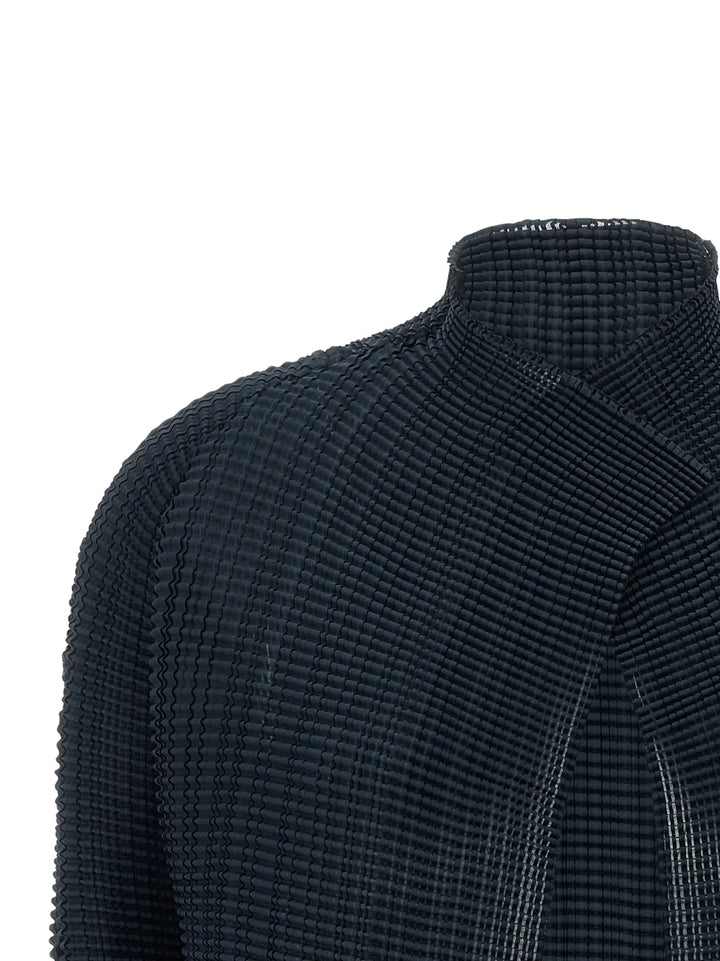 Issey Miyake Sample Sale | Issey Miyake Blue Polyester Cardigan - | Designer outlet