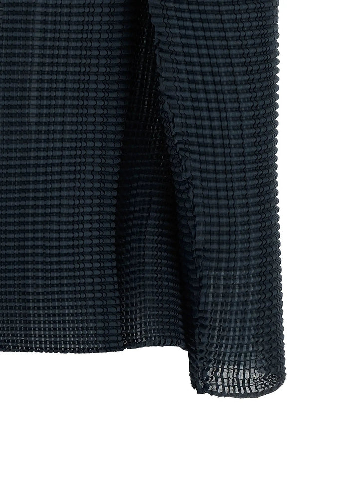 Issey Miyake Sample Sale | Issey Miyake Blue Polyester Cardigan - | Designer outlet