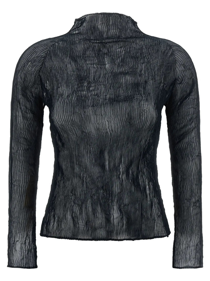 Issey Miyake Sample Sale | Issey Miyake Black Polyester Cardigan - | Designer outlet