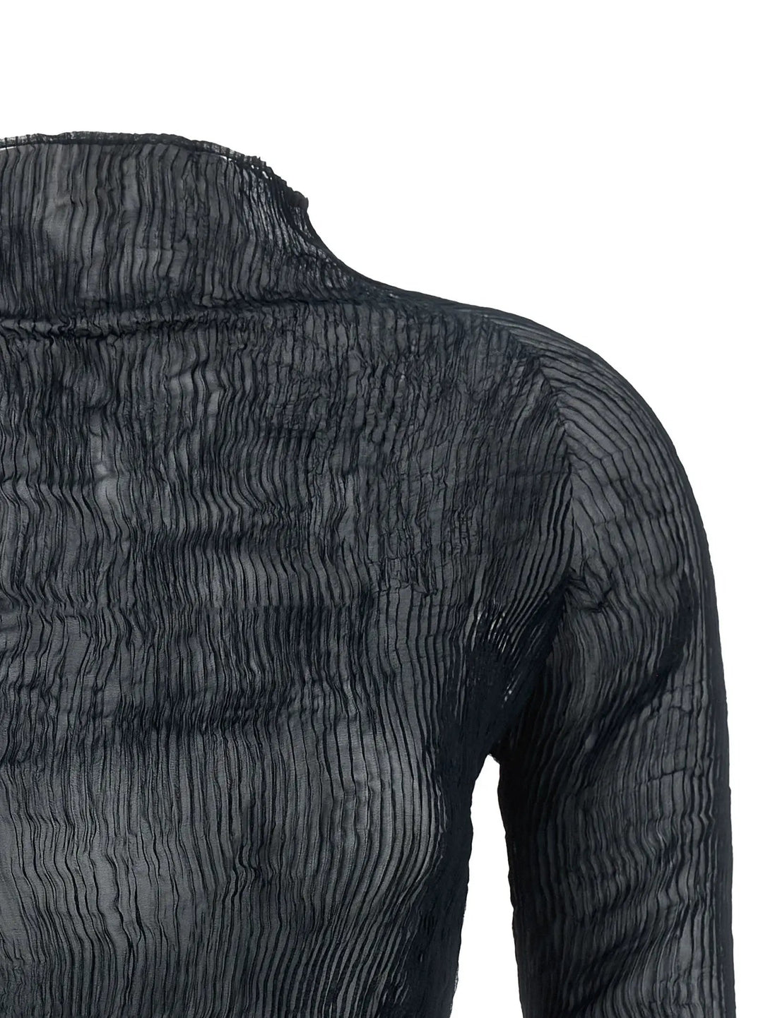 Issey Miyake Sample Sale | Issey Miyake Black Polyester Cardigan - | Designer outlet