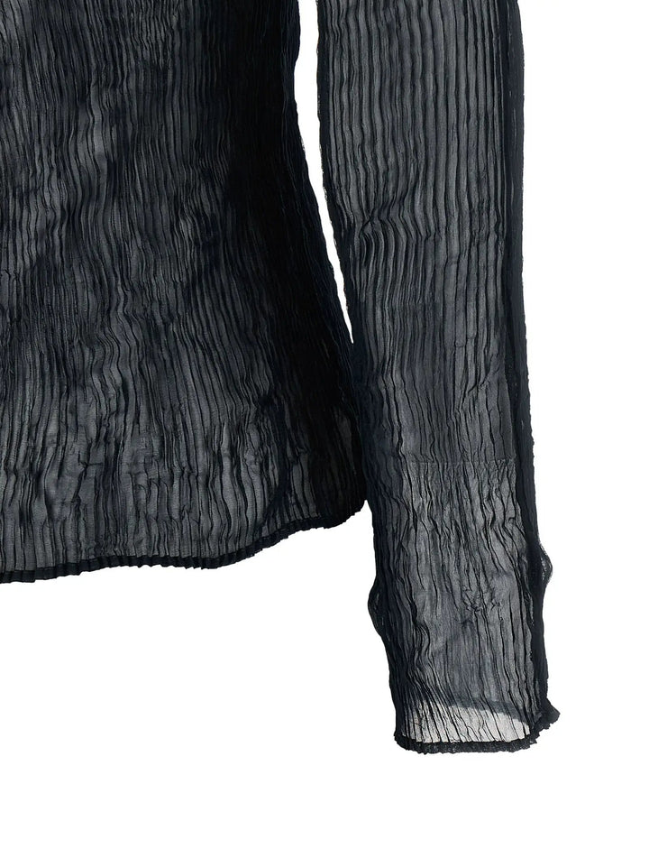 Issey Miyake Sample Sale | Issey Miyake Black Polyester Cardigan - | Designer outlet