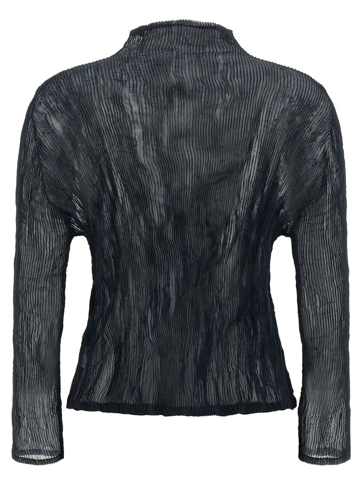 Issey Miyake Sample Sale | Issey Miyake Black Polyester Cardigan - | Designer outlet
