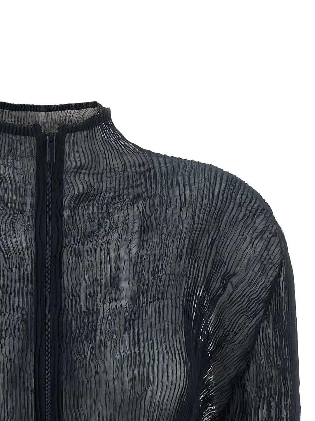 Issey Miyake Sample Sale | Issey Miyake Black Polyester Cardigan - | Designer outlet