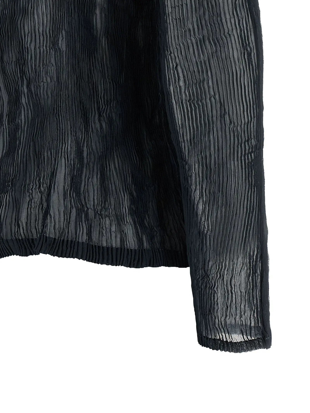Issey Miyake Sample Sale | Issey Miyake Black Polyester Cardigan - | Designer outlet