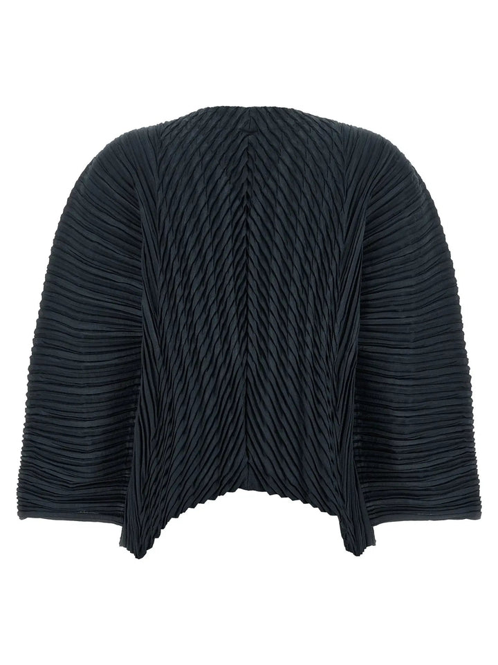 Issey Miyake Sample Sale | Issey Miyake Black Polyester Cardigan - | Designer outlet