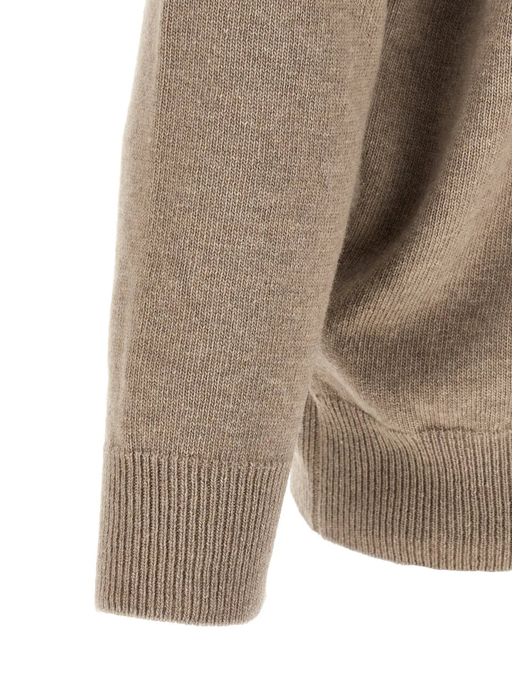 Jil Sander Sample Sale | Jil Sander Beige Wool Cardigan - | Designer outlet