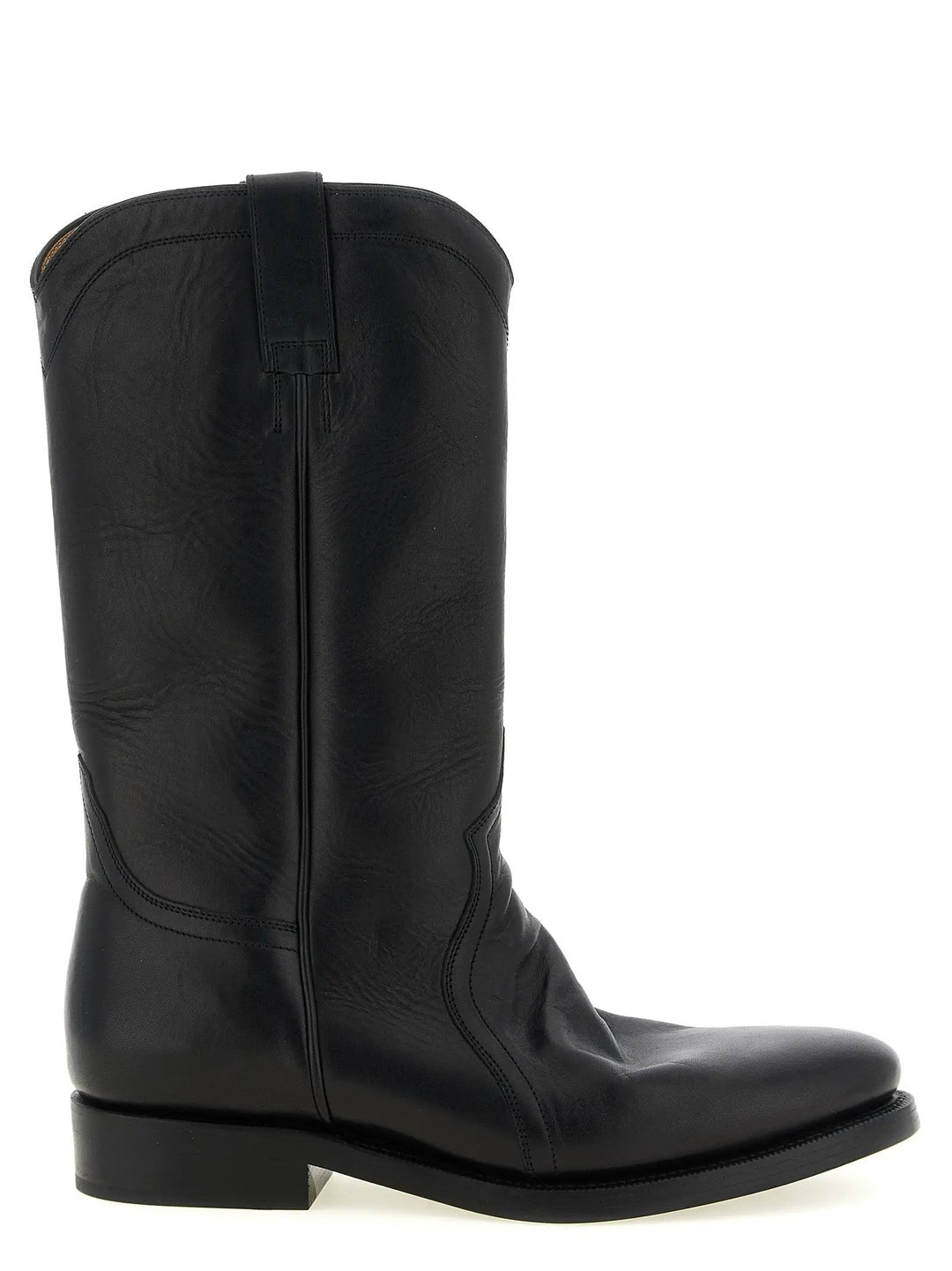 Jil Sander Sample Sale | Jil Sander Black Calfskin Over The Knee - | Designer outlet