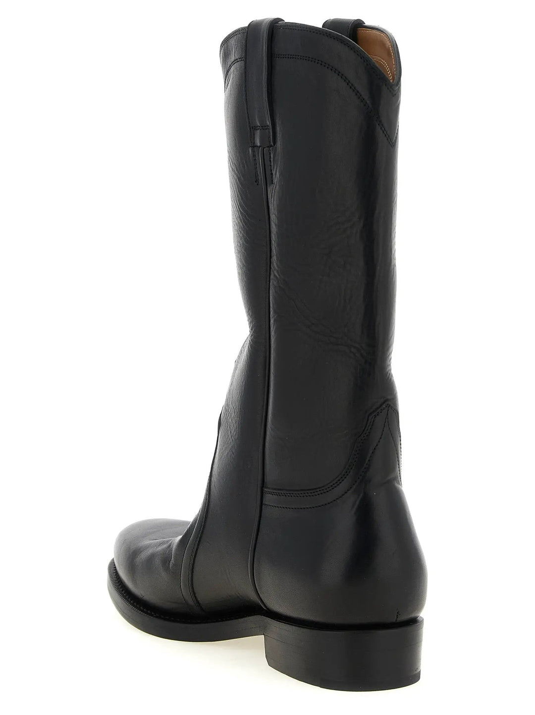 Jil Sander Sample Sale | Jil Sander Black Calfskin Over The Knee - | Designer outlet