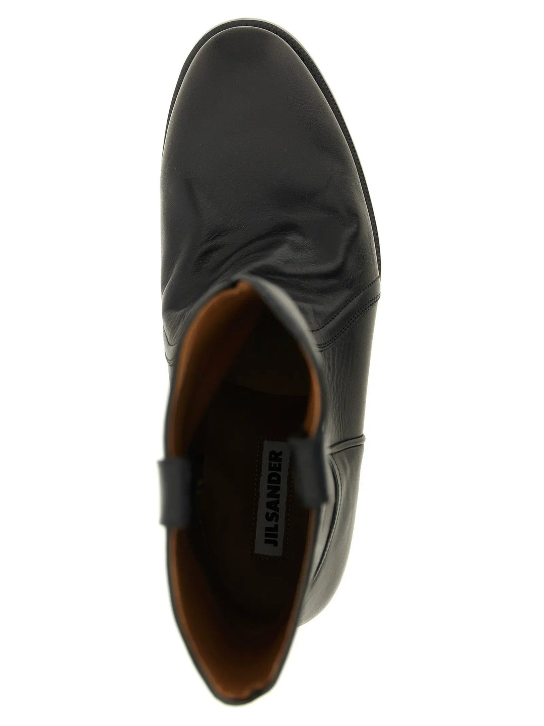 Jil Sander Sample Sale | Jil Sander Black Calfskin Over The Knee - | Designer outlet