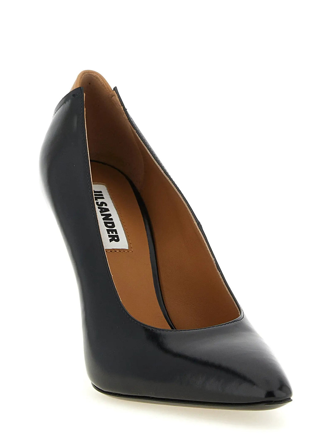 Jil Sander Sample Sale | Jil Sander Black Calfskin High Heel Pumps - | Designer outlet