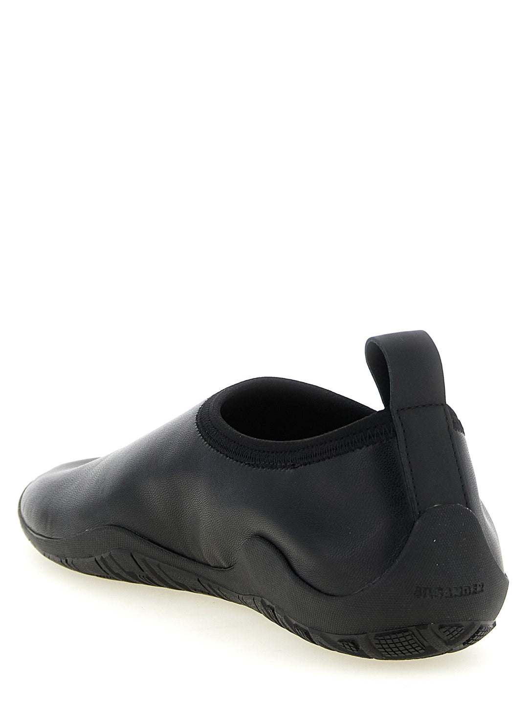 Jil Sander Sample Sale | Jil Sander Black Polyethylene Flats - | Designer outlet