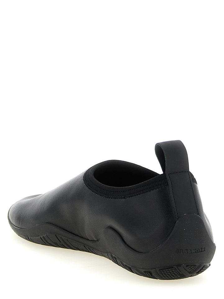 Jil Sander Sample Sale | Jil Sander Black Polyethylene Flats - | Designer outlet