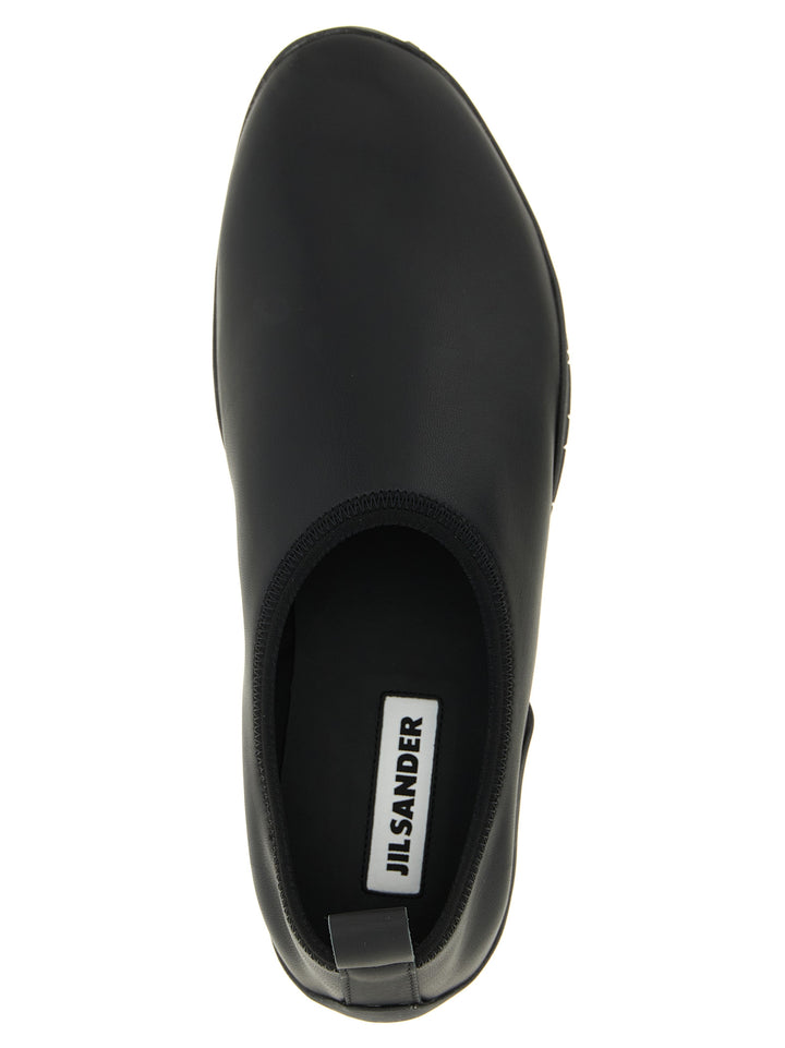Jil Sander Sample Sale | Jil Sander Black Polyethylene Flats - | Designer outlet