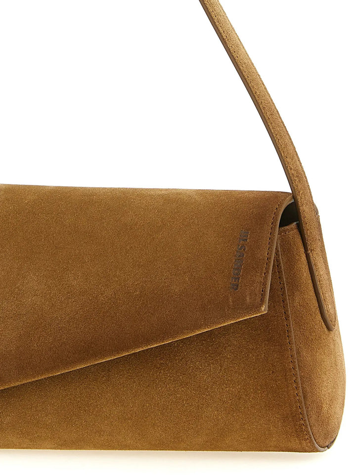 Jil Sander Sample Sale | Jil Sander Brown Calfskin Shoulder Bag - | Designer outlet