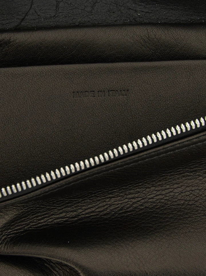 Rick Owens Sample Sale | Rick Owens Black Calfskin Crossbody Bag - | Designer outlet