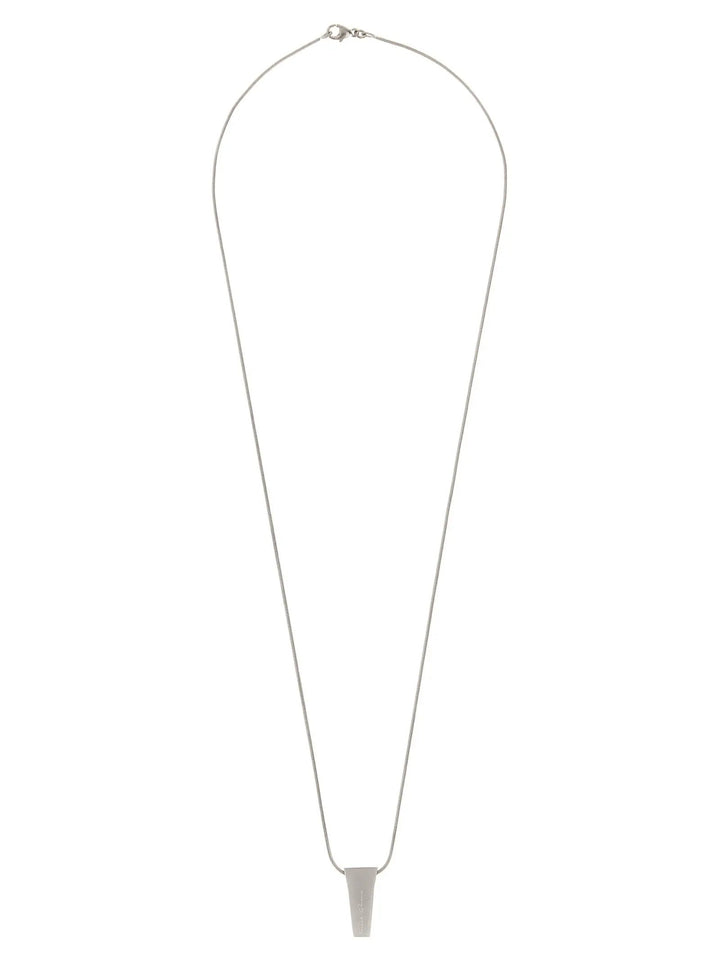 Rick Owens Sample Sale | Rick Owens Silver Brass Necklace - | Designer outlet
