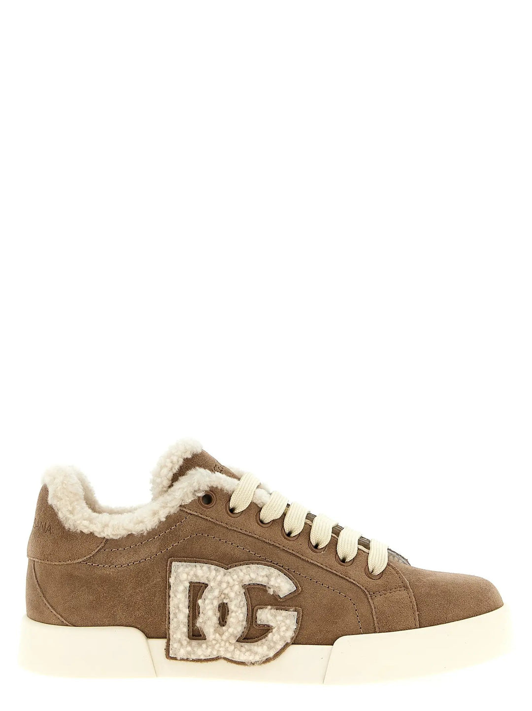 Dolce &amp; Gabbana Sample Sale | Dolce &amp; Gabbana Brown Lambskin Sneakers - | Designer outlet