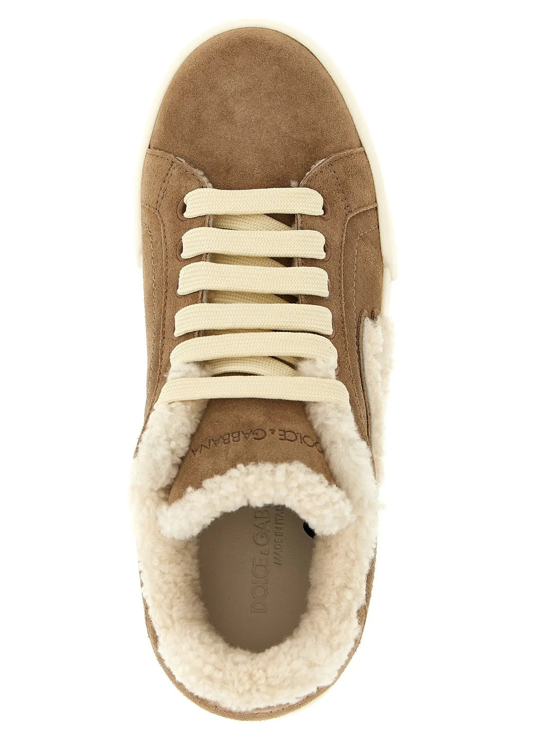 Dolce &amp; Gabbana Sample Sale | Dolce &amp; Gabbana Brown Lambskin Sneakers - | Designer outlet