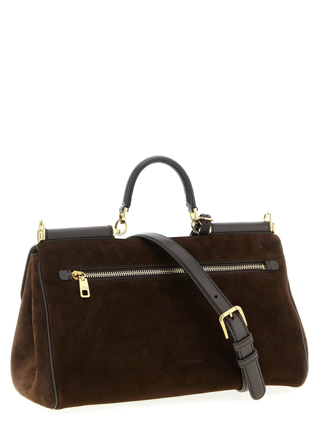 Dolce &amp; Gabbana Sample Sale | Dolce &amp; Gabbana Brown Calfskin Handbag - | Designer outlet