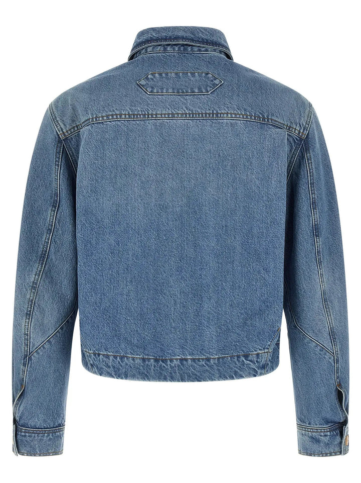 Jacquemus Sample Sale | Jacquemus Blue Cotton Denim Jacket - | Designer outlet
