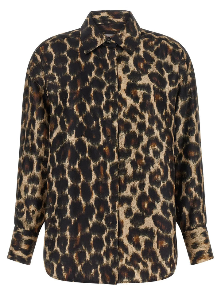 Alberto Biani Sample Sale | Alberto Biani Brown Silk Blouse - | Designer outlet