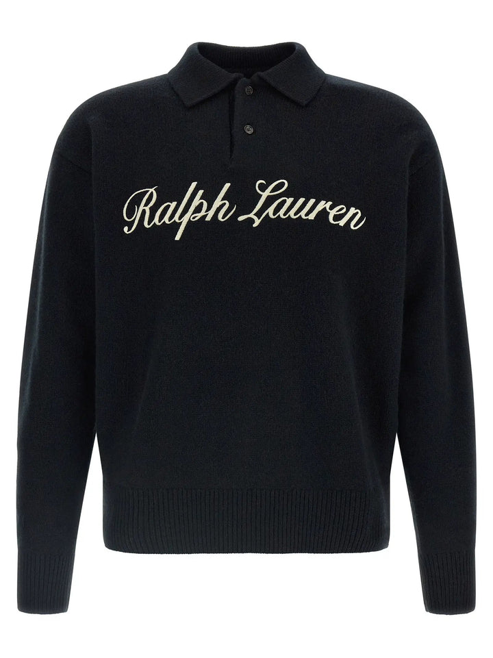 Polo Ralph Lauren Sample Sale | Polo Ralph Lauren Black Wool Polo Shirt - | Designer outlet