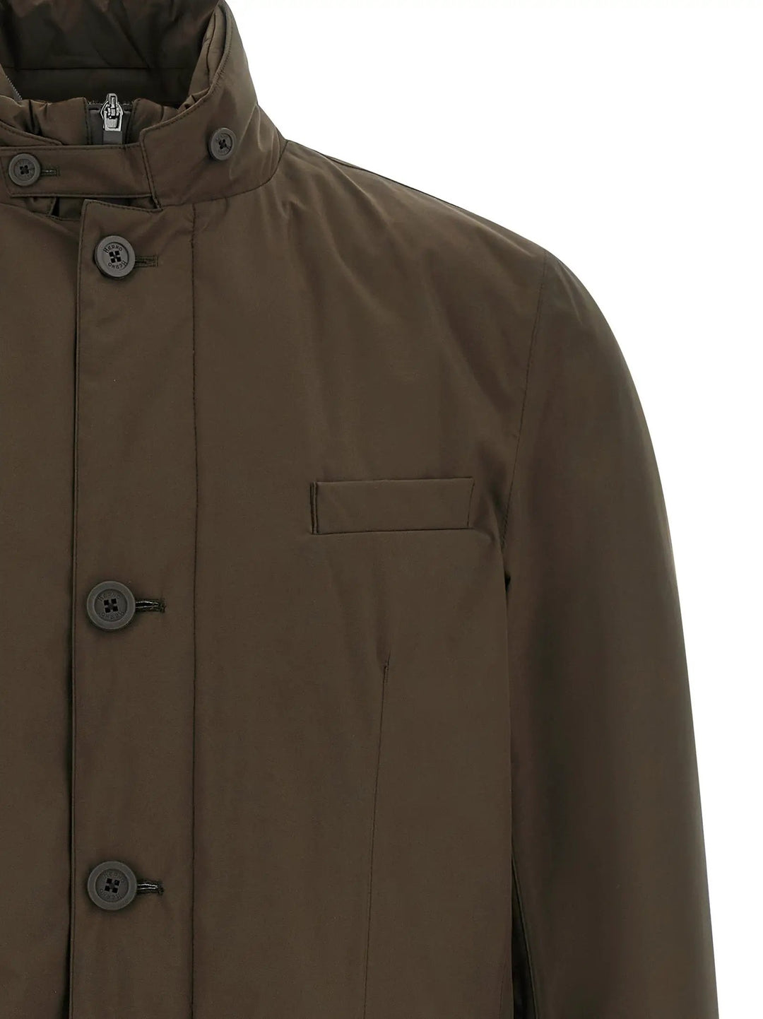 Herno Sample Sale | Herno Brown Polyester Full-Length Jacket - | Designer outlet