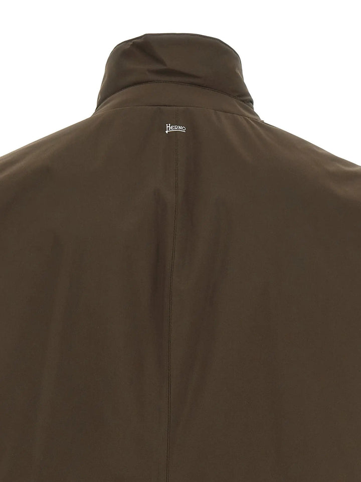 Herno Sample Sale | Herno Brown Polyester Full-Length Jacket - | Designer outlet