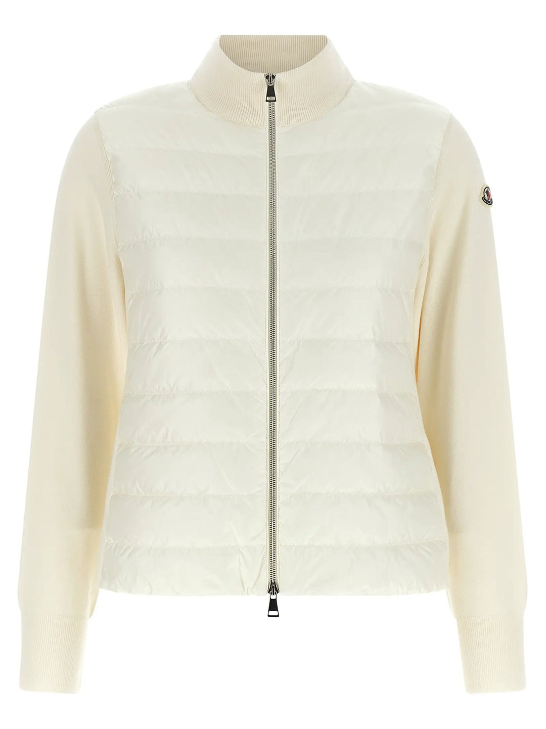 Moncler Sample Sale | Moncler White Polyamide Cardigan - | Designer outlet