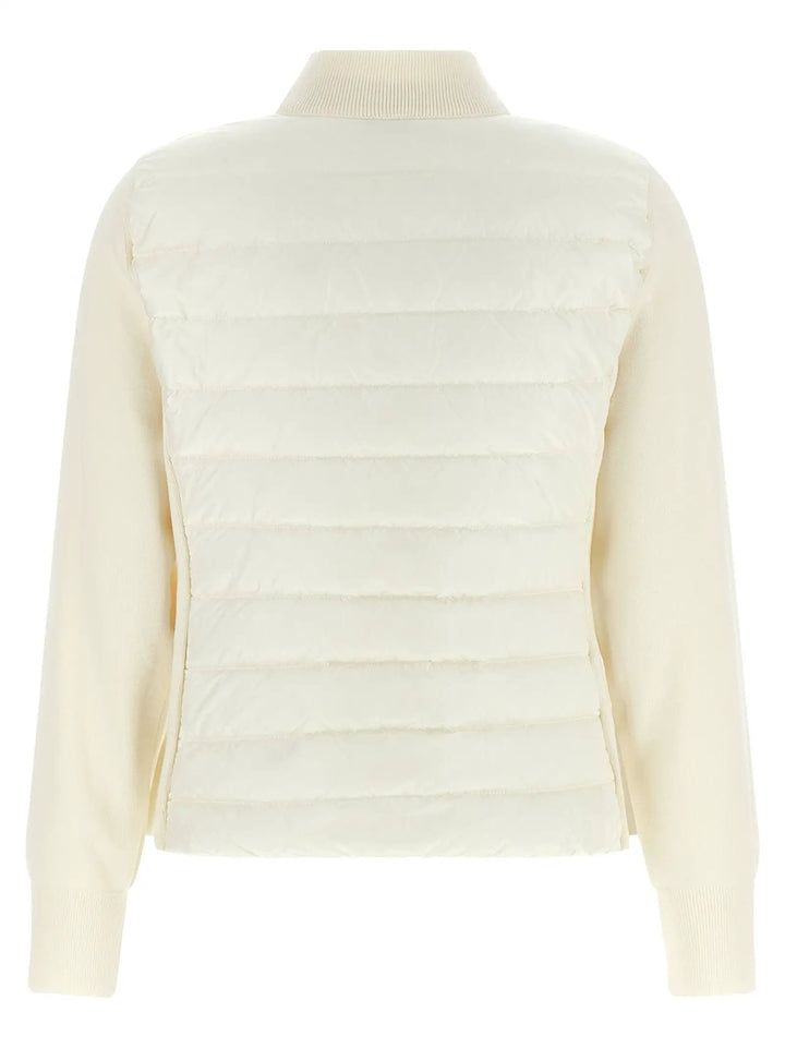 Moncler Sample Sale | Moncler White Polyamide Cardigan - | Designer outlet