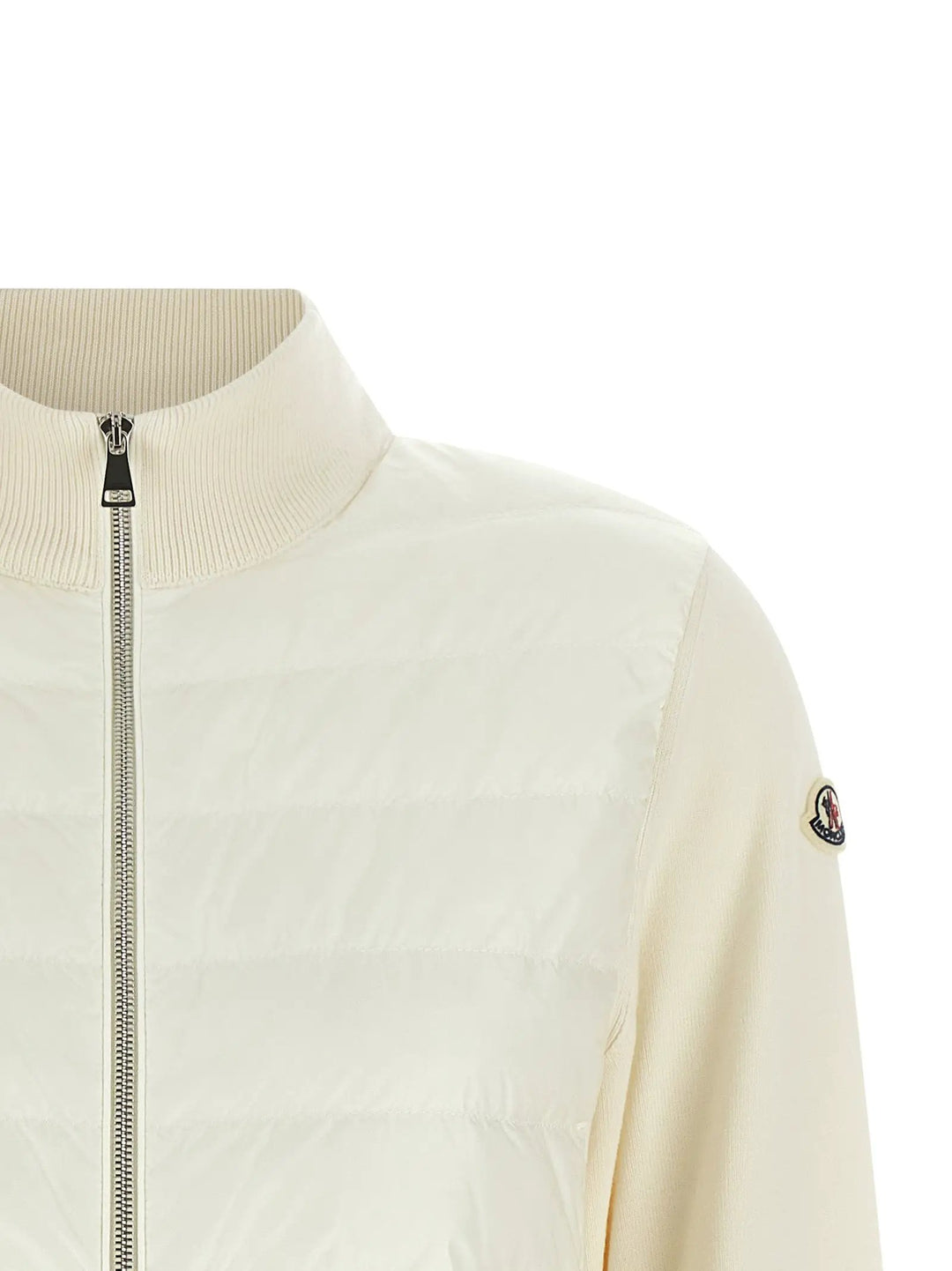 Moncler Sample Sale | Moncler White Polyamide Cardigan - | Designer outlet
