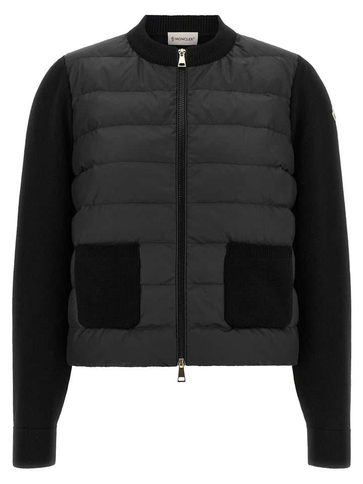 Moncler Sample Sale | Moncler Black Polyester Cardigan - | Designer outlet