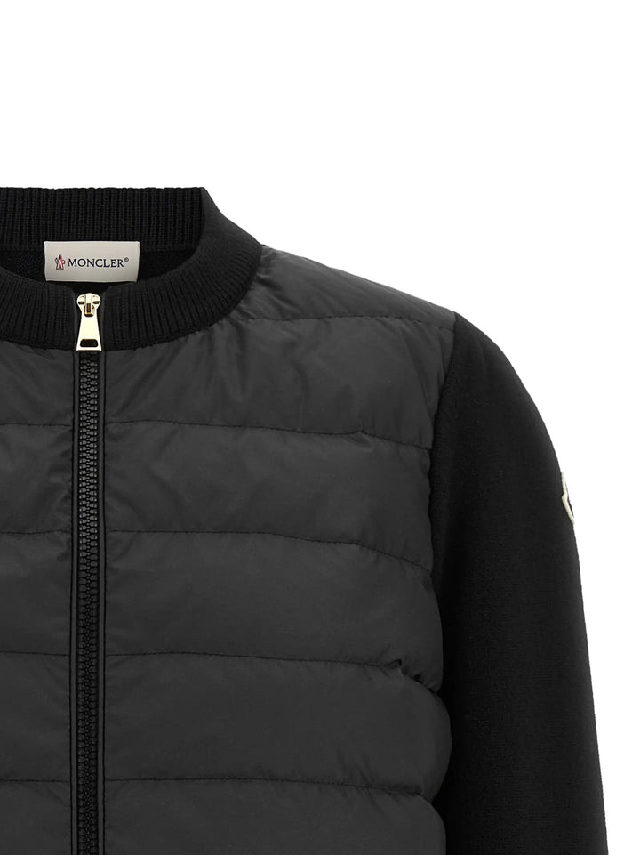 Moncler Sample Sale | Moncler Black Polyester Cardigan - | Designer outlet