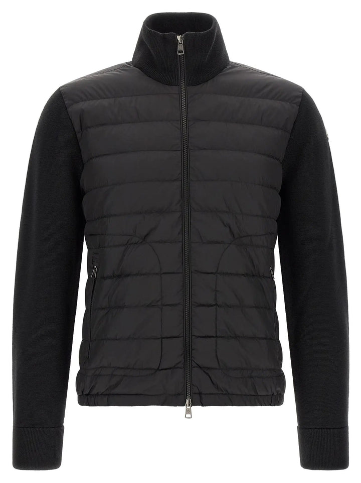 Moncler Sample Sale | Moncler Black Polyamide Cardigan - | Designer outlet