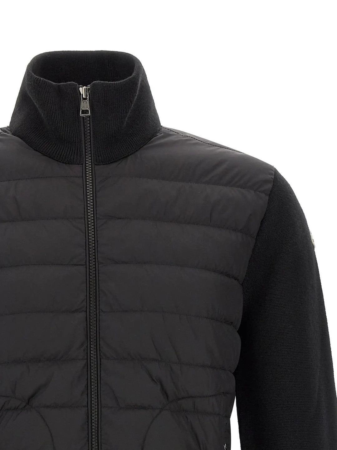 Moncler Sample Sale | Moncler Black Polyamide Cardigan - | Designer outlet