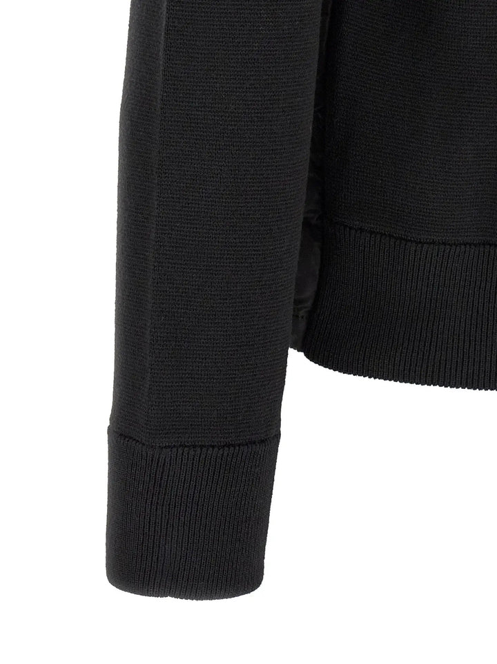 Moncler Sample Sale | Moncler Black Polyamide Cardigan - | Designer outlet