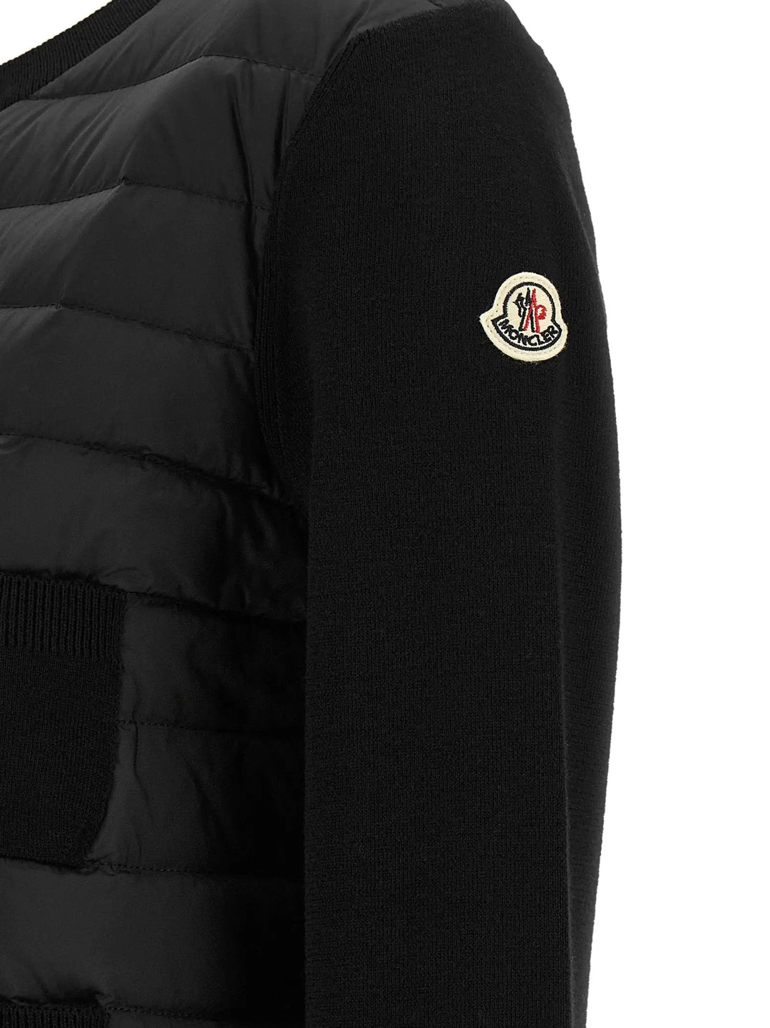 Moncler Sample Sale | Moncler Black Polyamide Cardigan - | Designer outlet